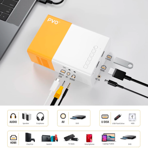 Proyector Portátil Cinemax 4K [HASTA 150 PULGADAS]