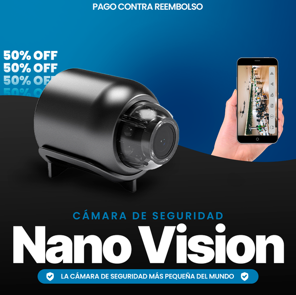 Mini Cámara Nano Vision [VIGILA TODO DESDE TU CELULAR]