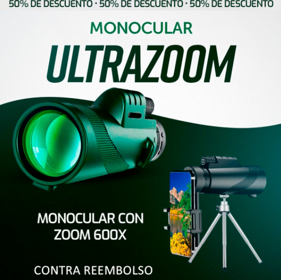 UltraZoom Monocular [ZOOM DE HASTA 600X]