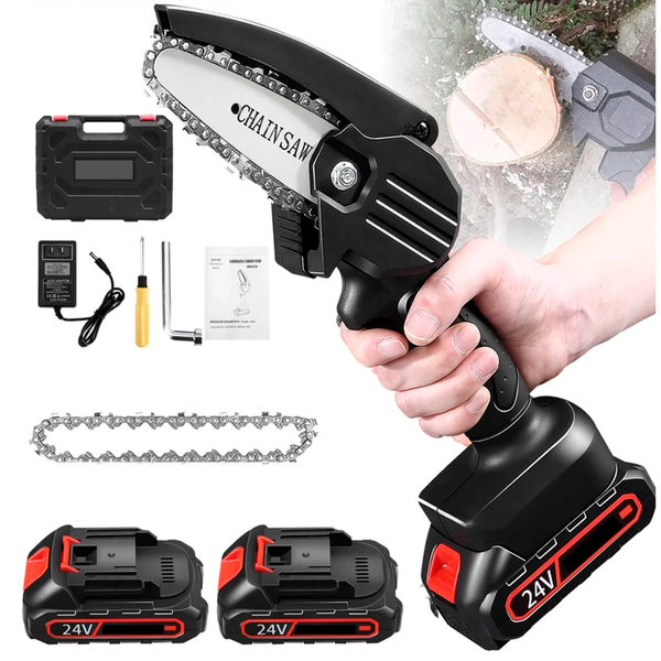 Motosierra Portátil PowerForce [BATERÍA + CADENA EXTRA DE REGALO]